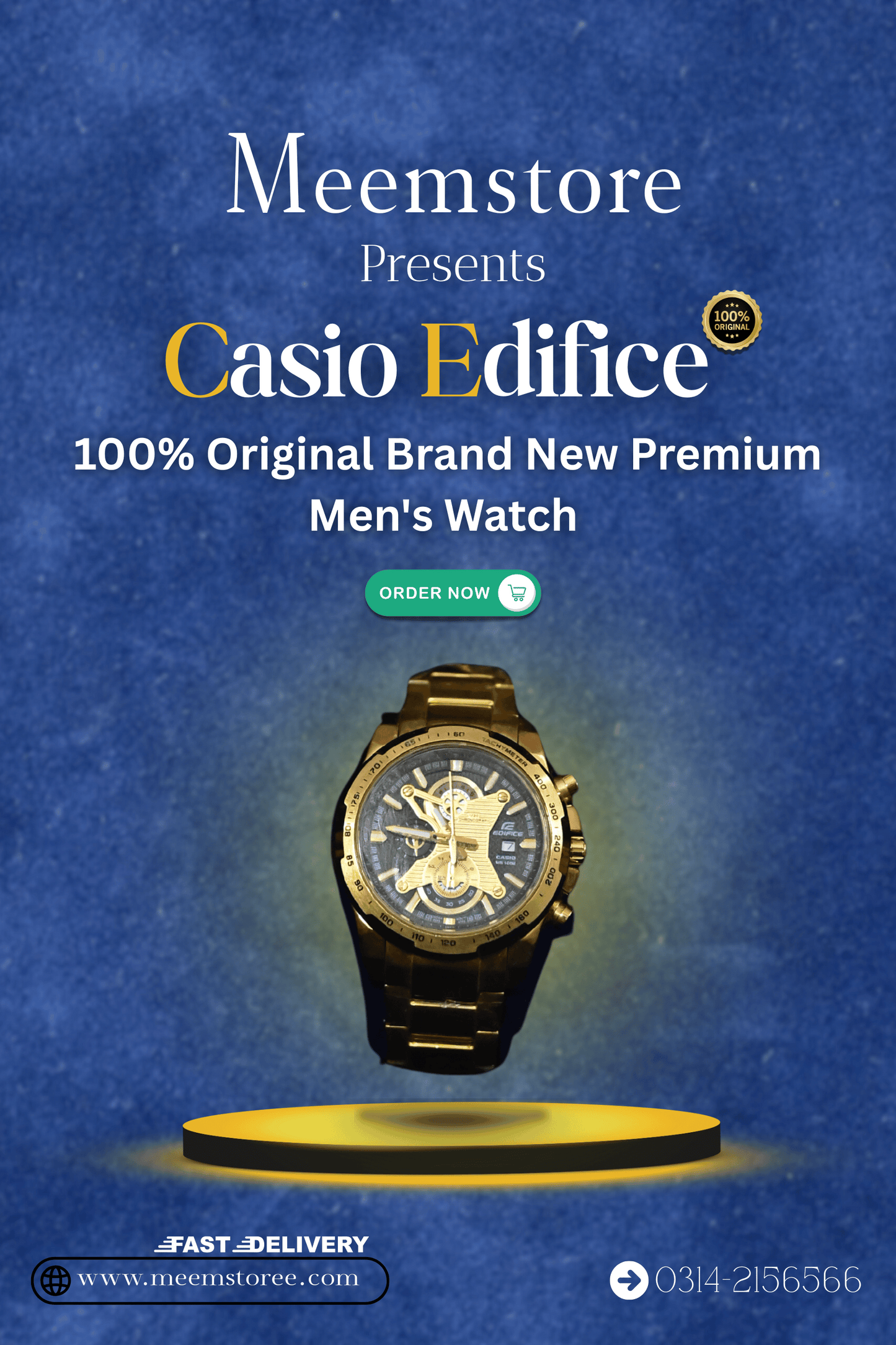 Casio Edifice Men's Watch – 100% Original | Brand New | Chronograph Stainless Steel